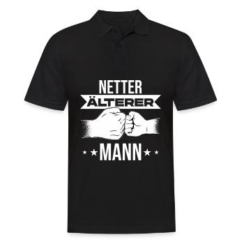 Bien plus âgé Homme Drôle De Sort pour les hommes - Polo Homme - noir - Devant - Kai (181cm)