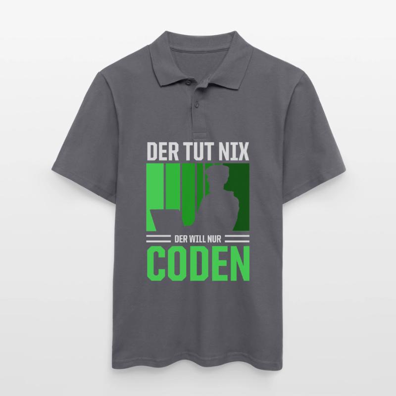 Der Tut Nix Der Will Nur Coden Programmierer Männer Poloshirt