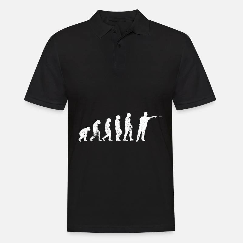 Evolution des fléchettes - Polo Homme - noir