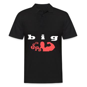 big biceps - Men's Polo Shirt - black - Front - Kai (181cm)