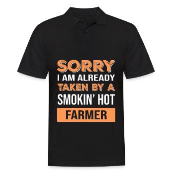 Rigolo agriculteur sort ferme sort - Polo Homme - noir - Devant - Kai (181cm)