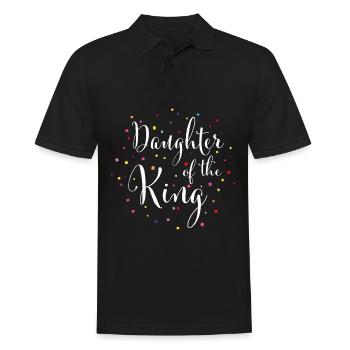 Daughter of the King Jesus God Christ Gift - Men's Polo Shirt - black - Front - Kai (181cm)