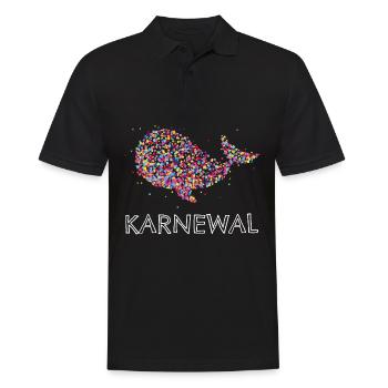 Karneval Fasching Fasnacht Konfetti Geschenk - Männer Poloshirt - Schwarz - Vorne - Kai (181cm)