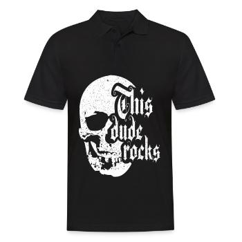 Rock Metal Punk Skull Rocker Musique - Polo Homme - noir - Devant - Kai (181cm)