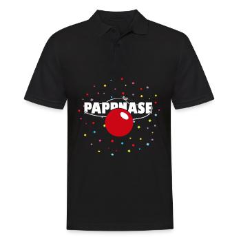 Pappnase Karneval Kostüm Clown Fasching - Männer Poloshirt - Schwarz - Vorne - Kai (181cm)