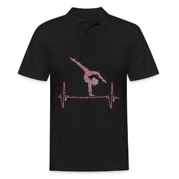 Gymnastics Heartbeat Gymnastics Gymnast - Men's Polo Shirt - black - Front - Kai (181cm)