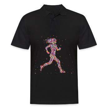 Jogging Runner Marathon - Polo Homme - noir - Devant - Kai (181cm)