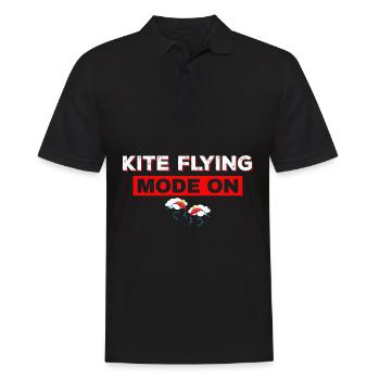Drachensteigen Drachenflieger Mode - Männer Poloshirt - Schwarz - Vorne - Kai (181cm)