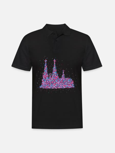 Köln Kölner Dom Karneval Fasching - Männer Poloshirt - Schwarz