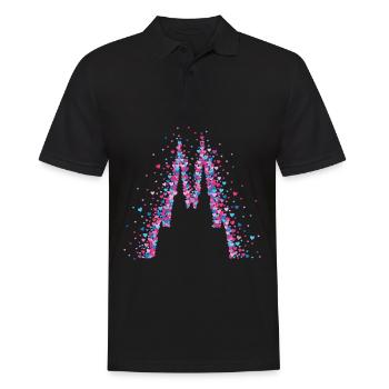 Cologne Cathedral Cologne Carnival Carnival - Men's Polo Shirt - black - Front - Kai (181cm)