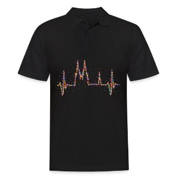 Cologne Cathedral Heartbeat Cologne Carnival - Men's Polo Shirt - black - Front - Kai (181cm)
