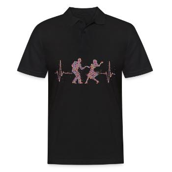 Couple Danse Danse Couple Heartbeat - Polo Homme - noir - Devant - Kai (181cm)