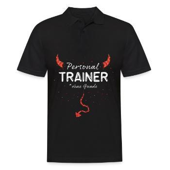 Personal Trainer Trainer Fitness Freak - Men's Polo Shirt - black - Front - Kai (181cm)