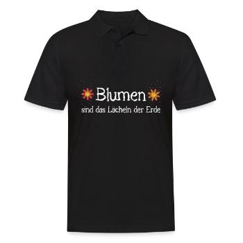 Garten Gärtner Gärtnerin Blumenbeet - Männer Poloshirt - Schwarz - Vorne - Kai (181cm)