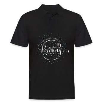Painter Painter Painting Art Artist - Men's Polo Shirt - black - Front - Kai (181cm)
