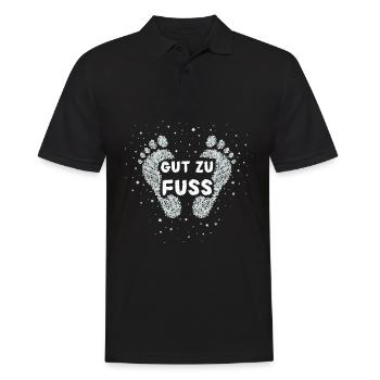 Gut Zu Fuß Fusspfleger Fusspflegerin - Männer Poloshirt - Schwarz - Vorne - Kai (181cm)
