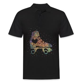 Rollschuh Rollschuhlaufen Rollkunstlauf - Männer Poloshirt - Schwarz - Vorne - Kai (181cm)