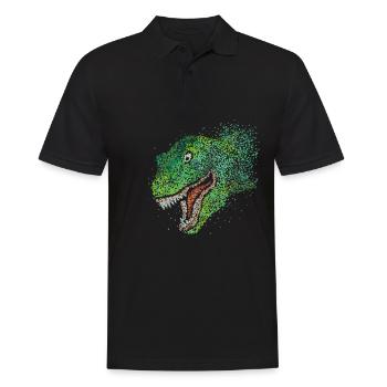 Tyrannosaurus Rex T-Rex Raptor Dino - Polo Homme - noir - Devant - Kai (181cm)