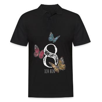 Achter Geburtstag 8. Geburtstagshirt - Männer Poloshirt - Schwarz - Vorne - Kai (181cm)