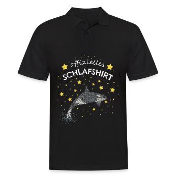 Offizielles Schlafshirt Orka Killerwal - Männer Poloshirt - Schwarz - Vorne - Kai (181cm)