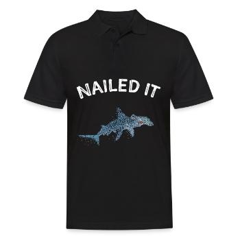 Nailed It Hammerhead Shark Shark Lovers - Men's Polo Shirt - black - Front - Kai (181cm)