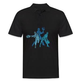 Joueur de tennis Joueur de tennis Paddleball - Polo Homme - noir - Devant - Kai (181cm)