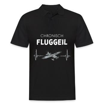 Modellflugzeuge Modellfliegen Modellflug - Männer Poloshirt - Schwarz - Vorne - Kai (181cm)