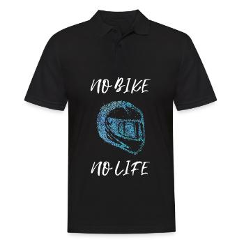 No Bike No Life Motorcycle Helmet Motorcycle - Men's Polo Shirt - black - Front - Kai (181cm)