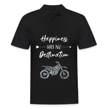 Motorradfahrerin Biker Motorradfahrer - Männer Poloshirt - Schwarz - Vorne - Kai (181cm)