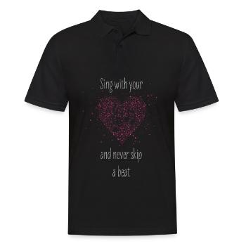 Sänger Sängerin Singen Chor Chorleiterin - Männer Poloshirt - Schwarz - Vorne - Kai (181cm)