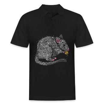 Rat Rats Domestic rat Wandering rat Rat breeder - Men's Polo Shirt - black - Front - Kai (181cm)