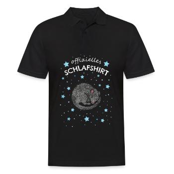 Offizielles Schlafshirt Ratte Rattenbesitzer - Männer Poloshirt - Schwarz - Vorne - Kai (181cm)