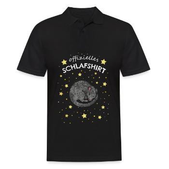 Offizielles Schlafshirt Ratte Ratten Kuschelshirt - Männer Poloshirt - Schwarz - Vorne - Kai (181cm)