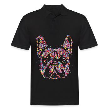Français Bulldog Frechie Chien Maman - Polo Homme - noir - Devant - Kai (181cm)