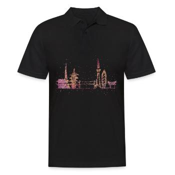 Tokyo Skyline Silhouette Städtetrip Japan Geschenk - Männer Poloshirt - Schwarz - Vorne - Kai (181cm)