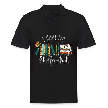 Livres Shelfcontrol Lire le roman du bibliothécaire - Polo Homme - noir - Devant - Kai (181cm)