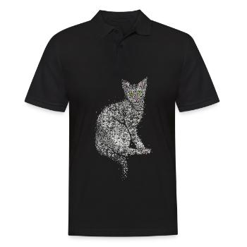 Sibirische Norwegische Waldkatze Katzenbesitzer - Männer Poloshirt - Schwarz - Vorne - Kai (181cm)