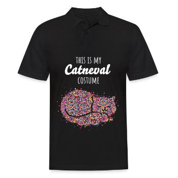 Costume De remplacement Carnaval Cologne Kölle Cat Propriétaire - Polo Homme - noir - Devant - Kai (181cm)