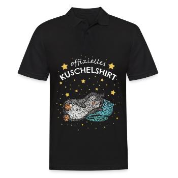 Offizielles Kuschelshirt Pinguin Morgenmuffel - Männer Poloshirt - Schwarz - Vorne - Kai (181cm)