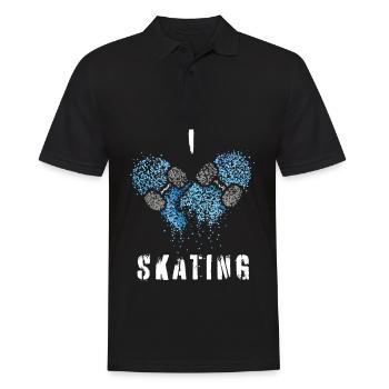 Skater Skateboarder Skating Skater Skateboard - Männer Poloshirt - Schwarz - Vorne - Kai (181cm)