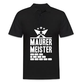MAURER MEISTER - Männer Poloshirt - Schwarz - Vorne - Kai (181cm)