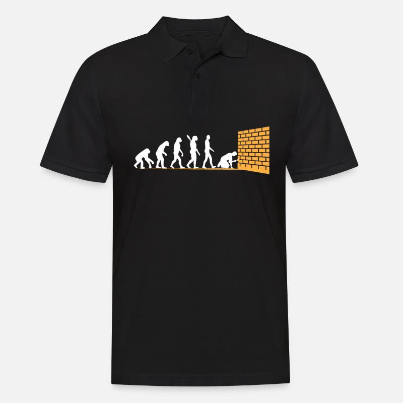 Evolution du maçon - Polo Homme - noir