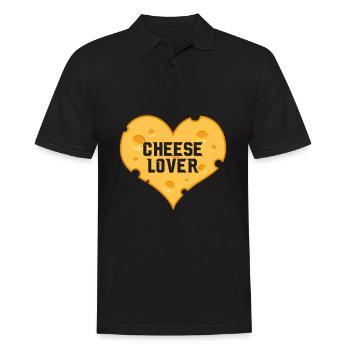 Amoureux du fromage - Polo Homme - noir - Devant - Kai (181cm)
