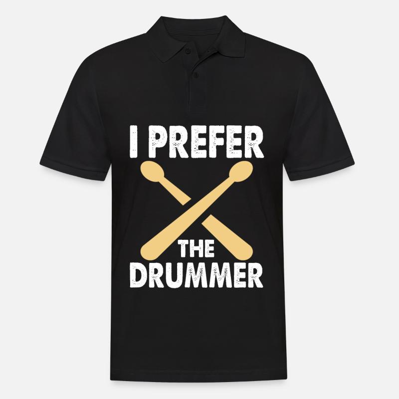 Drums Drummer Drummer Drum Gift - Polo Homme - noir