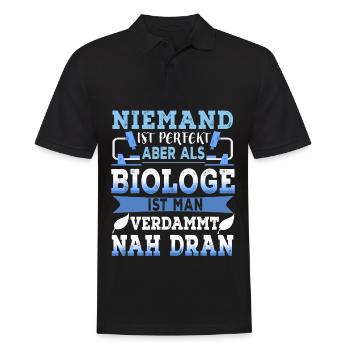 Biologie - Biologen Sind Perfekt - Männer Poloshirt - Schwarz - Vorne - Kai (181cm)