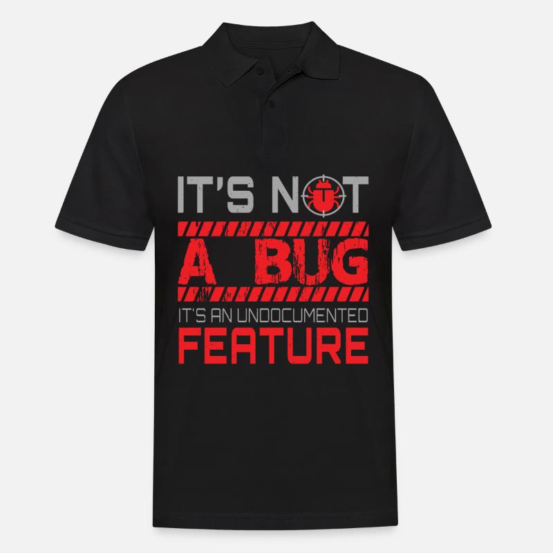 Programmieren - Its Not A Bug - Männer Poloshirt - Schwarz