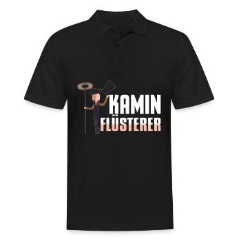 Schornsteinfeger - Kamin Flüsterer - Männer Poloshirt - Schwarz - Vorne - Kai (181cm)