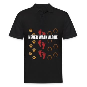 Équitation équestre poney équestre cadeau équestre - Polo Homme - noir - Devant - Kai (181cm)