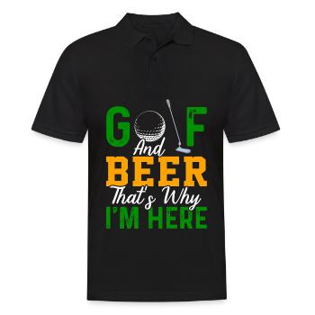 Golf golf club golfer golfer gift - Men's Polo Shirt - black - Front - Kai (181cm)