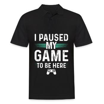 Jeu Nerd Gamer Geek Console cadeau - Polo Homme - noir - Devant - Kai (181cm)